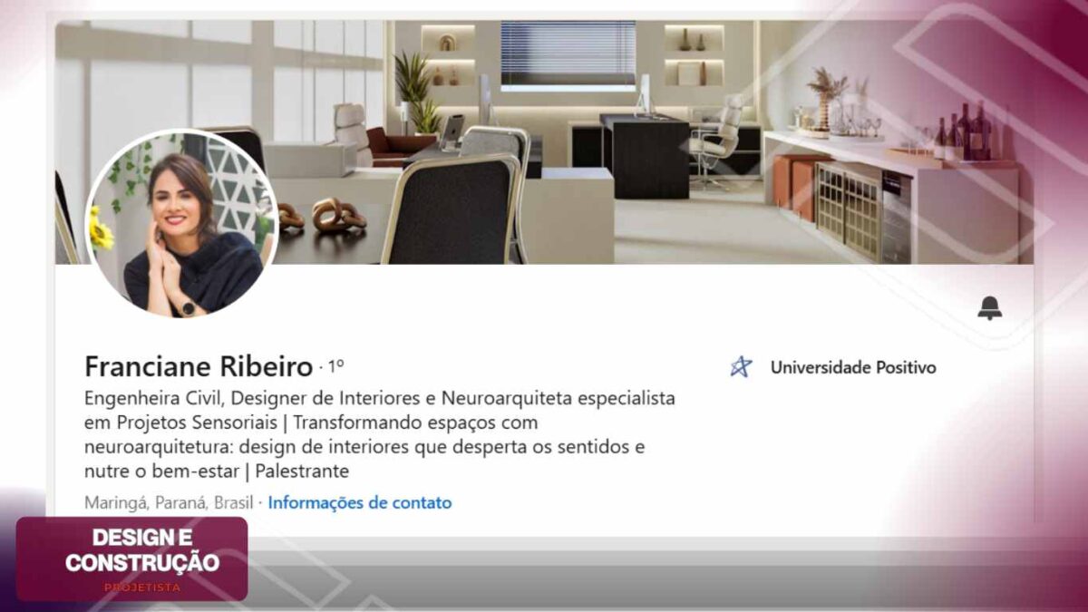 Franciane Ribeiro – Engenheira Civil e Designer de Interiores